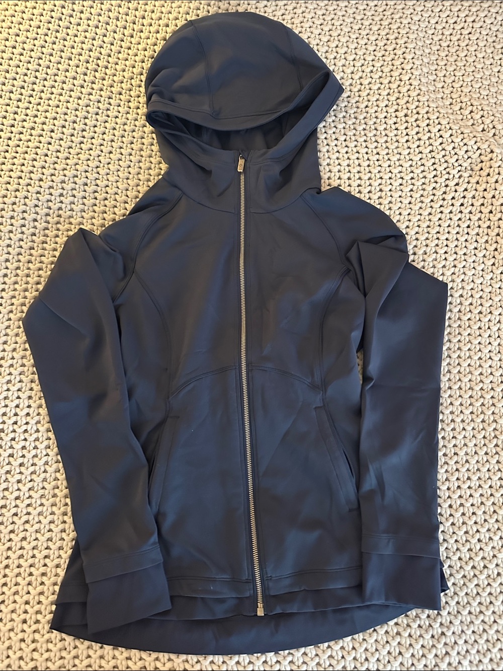 Lululemon Hooded Full-Zip Jacket in Navy size 8